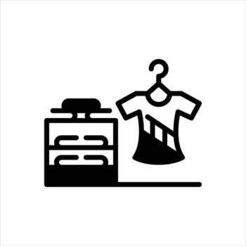 Solid icon textile vector