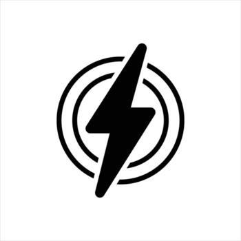 sólido icono destello vector