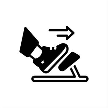 sólido icono acelerar vector