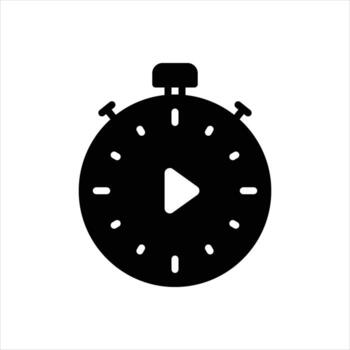 Solid icon start vector