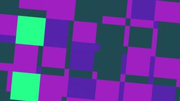 abstrato fundo do mudando quadrados, papel de parede consiste do piscando quadrado geométrico formas video
