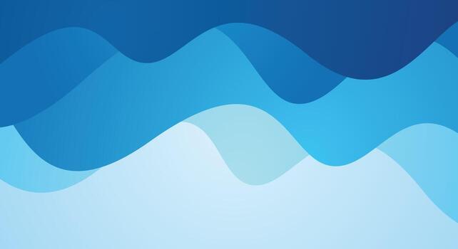 Abstract dynamic wave blue gradient color liquid background vector