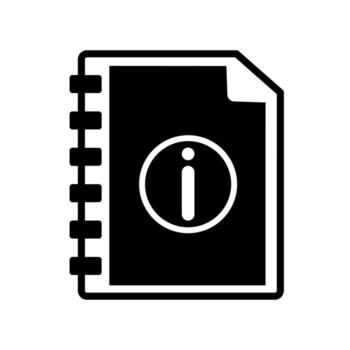 usuario guía libro icono en blanco antecedentes. vector