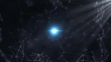 futuristico digitale Rete rappresentazione con astratto connessioni per logo o testo intro video