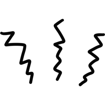 quadrinho ziguezague expressão linhas esboço estilo png