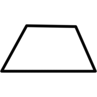 simples trapézio esboço ilustração png