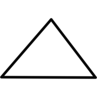 simples triângulo esboço ilustração png
