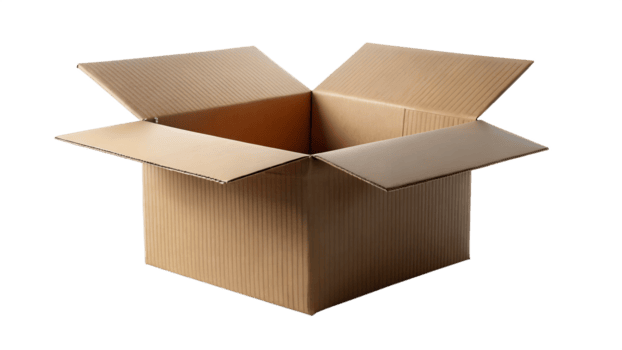 vuoto cartone scatola Aperto superiore Visualizza su trasparente sfondo alto qualità Immagine vuoto png