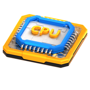 detallado 3d hacer de moderno central Procesando unidad computadora componente png