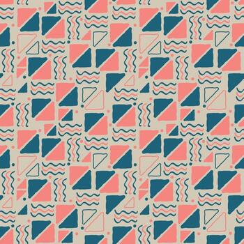 Abstract seamless pattern backgrounds, Memphis texture. Trendy modern organic shape doodle lines pattern. vector