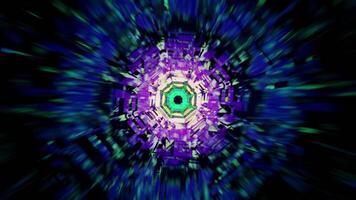 pulserande neon Vinka bakgrund abstrakt rörelse grafik slinga video