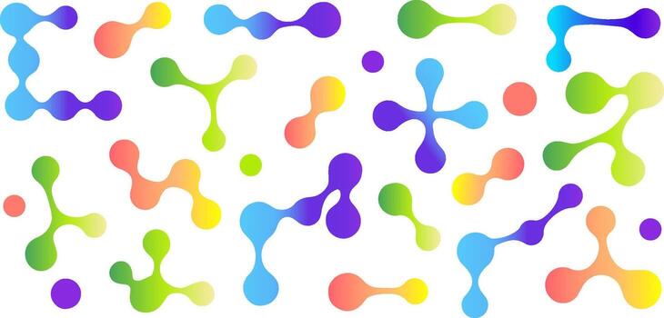 Abstract fluid form bundle. vector