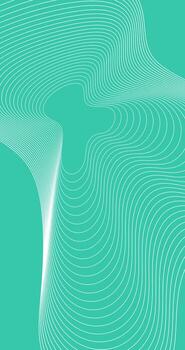 Abstract background with Swirl Curve lines on Cyan color vector