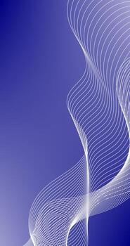 Gradient Blue abstract background with White wavy lines and Empty Space for Insert Elements vector