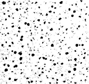Black ink splatters and dots on a white background abstract pattern vector