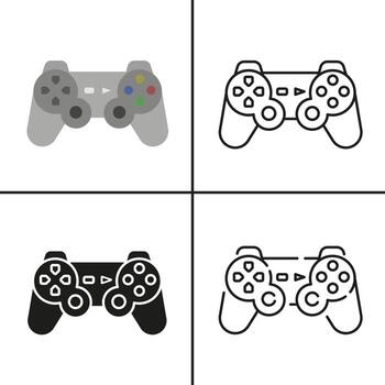 Joystick icon. Game console symbol. Game joysticks isolated on white background. vector