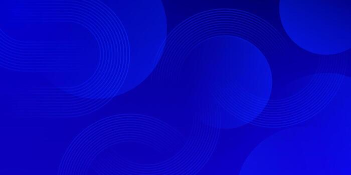 Dark abstract background with flowing blue circle elements, perfect for science or digital use. vector