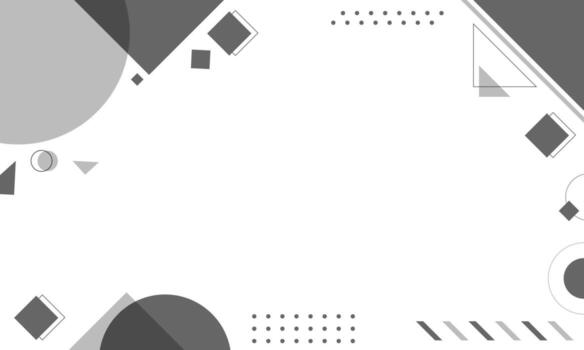 Geometric abstract background simple, gray and black soft background vector