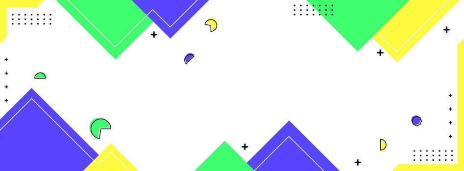 Geometric abstract color full background, simple background banner vector