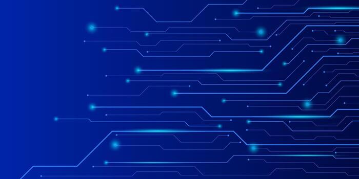 Abstract blue technology style circuit, Cool and simple background technology, Suitable for background banner, promotion, ads, and presentation vector