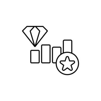 Icon a value creation, isolated against a clean background. vector