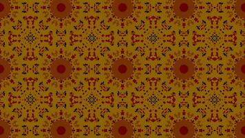 caleidoscópio vintage retro círculo padronizar mosaico fundo. cultural velho flor padronizar. video
