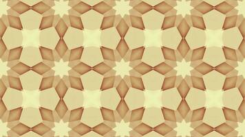 caleidoscópio vintage retro círculo flor padronizar mosaico fundo. de madeira textura fundo. ciclo movimento. video