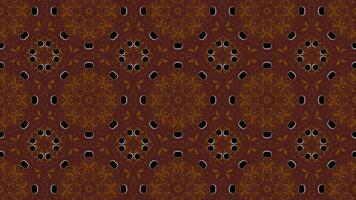 caleidoscópio vintage retro círculo padronizar mosaico fundo. velho oxidado metal textura. clássico padronizar. video