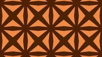 caleidoscópio vintage retro flor padronizar mosaico fundo. clássico Castanho forma. video