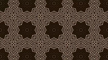 caleidoscópio vintage retro flor padronizar mosaico fundo. desatado padronizar com círculos. geométrico padronizar. video