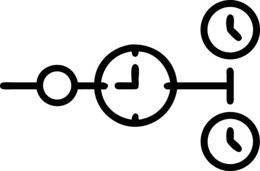 Timeline schedule clock time management planning appointment reminder event organizer workflow process 100 vector