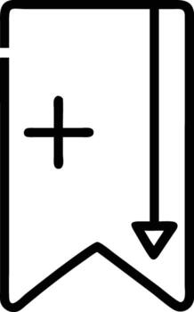 marcador icono gráfico añadir salvar favorito más firmar ui elemento para web diseño y móvil aplicaciones ui equipo vector