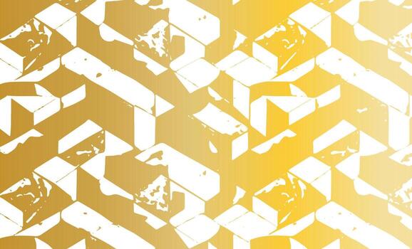 a gold and white abstract pattern with geometric shapes vector