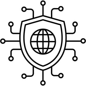 seguridad protocolo icono vector