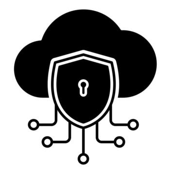 sistema cifrado icono vector