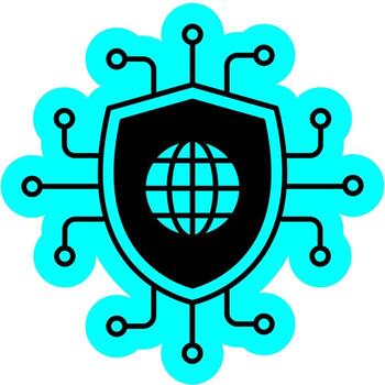 icono de nube segura vector