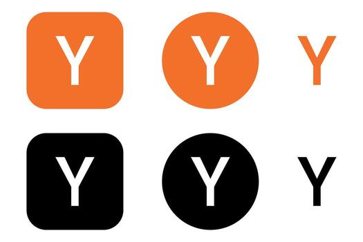 noticias de hackers logo icono haz completar aplicación icono conjunto vector