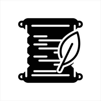 Solid icon quest vector