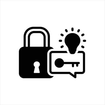 sólido resolución de problemas icono vector