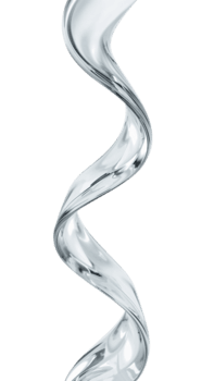 elegante argenteo elica con fluente Linee su un' trasparente tela ideale per design elementi png