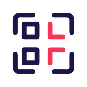 Abstract geometric pattern with squares and corner brackets isolated on a transparent background png