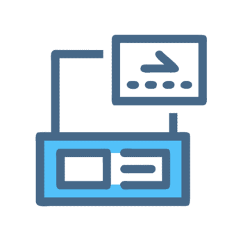 computer terminale interfaccia con dati Schermo isolato su un' trasparente sfondo png