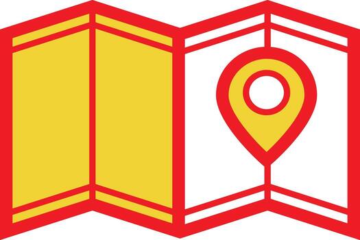 Modern map illustration representing navigation, location services, and geographic information. Perfect for travel guides, mobile apps, GPS interfaces, logistics infographics, and education vector