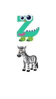 Playful animation transforming letter Z into a character alongside a zebra, emphasizing learning with vibrant colors and fun visuals video