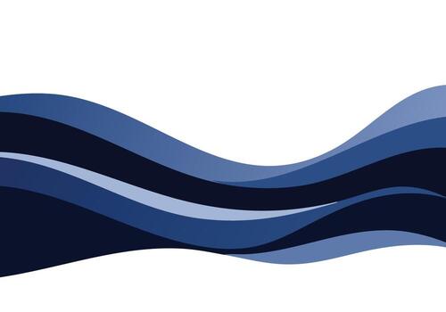 dark blue abstract wave background with smooth flowing lines and negative space design vector