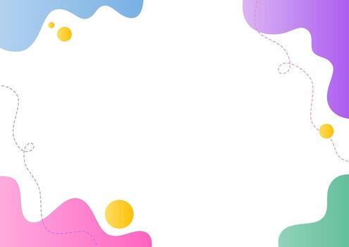 cute colorful abstract background with a circle shape vector