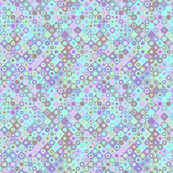 Seamless geometrical circle mosaic pattern background design vector