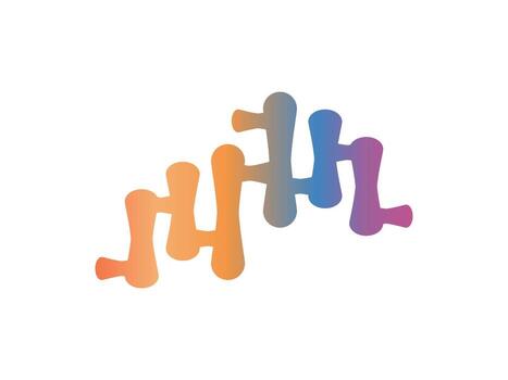 igualada icono aislado en blanco fondo, degradado audio frecuencia nivel símbolo para música y sonido aplicaciones vector