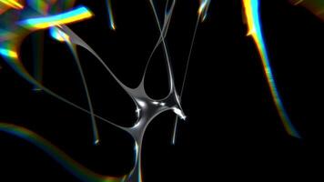 diseño de visual tipo de cromo futurista y2k bucle diseño elemento antecedentes video