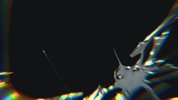 design av dimmig kromtyp trogen y2k looping design element bakgrund video